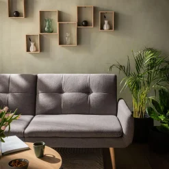 inny Sofa podwójnie rozkładana szara LUBERTO