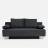 Exline Sofa rozkładana antracyt TREVISO