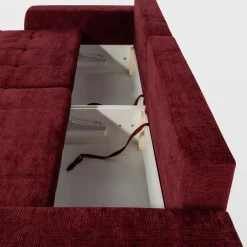 inny Sofa rozkładana bordowa MEGALOS