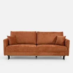 Sofy|Comfort Line Sofa rozkładana ceglasta CAVA