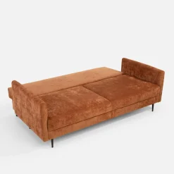 Sofy|Comfort Line Sofa rozkładana ceglasta CAVA