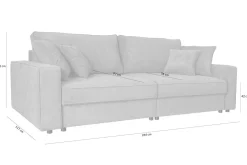 Sofy| Sofa rozkładana czarna MARKOS
