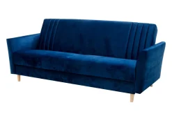 Sofa rozkładana granatowa PORTO