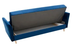 Sofa rozkładana granatowa PORTO