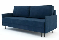 Exline Sofa rozkładana granatowa NELLY
