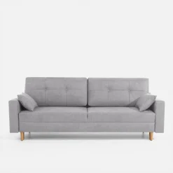 Sofy|inny Sofa rozkładana jasnoszara MOSKA