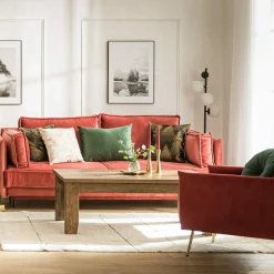 Sofy|Instilo Sofa rozkładana na wysokich nóżkach ADELE