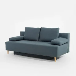 Exline Sofa rozkładana niebieska TREVISO
