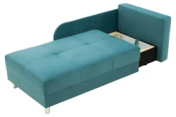 Dzieci Sofa rozkładana niebiesko-żółta LETTO prawa