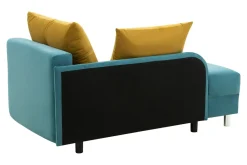 Dzieci Sofa rozkładana niebiesko-żółta LETTO prawa