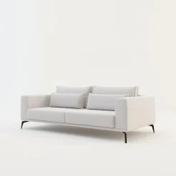 Sofy|Instilo Sofa rozkładana 3-osobowa beżowa AVIGNON