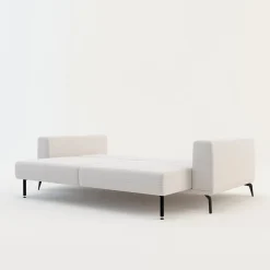 Sofy|Instilo Sofa rozkładana 3-osobowa beżowa AVIGNON