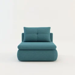Sofy|Sofy| Sofa rozkładana 1-osobowa błękitna ELIAS I