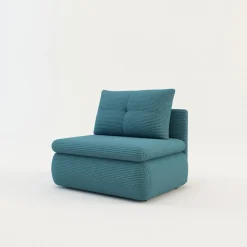 Sofy|Sofy| Sofa rozkładana 1-osobowa błękitna ELIAS I