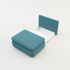 Sofy|Sofy| Sofa rozkładana 1-osobowa błękitna ELIAS I