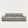 Sofy|Comfort Line Sofa rozkładana 4-osobowa CAPPA jasnoszara