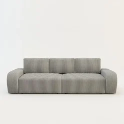 Sofy|Comfort Line Sofa rozkładana 4-osobowa CAPPA jasnoszara