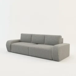 Sofy|Comfort Line Sofa rozkładana 4-osobowa CAPPA jasnoszara