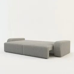 Sofy|Comfort Line Sofa rozkładana 4-osobowa CAPPA jasnoszara
