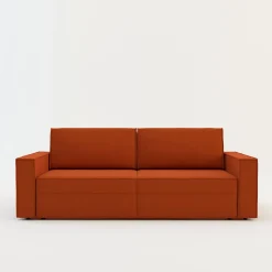 Sofy| Sofa rozkładana 3-osobowa ceglasta METIS