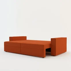 Sofy| Sofa rozkładana 3-osobowa ceglasta METIS