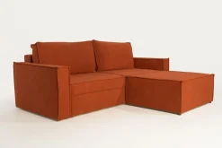 Sofy| Sofa rozkładana 3-osobowa ceglasta METIS