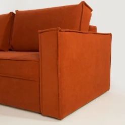 Sofy| Sofa rozkładana 3-osobowa ceglasta METIS