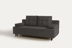 Exline Sofa rozkładana 3-osobowa ciemnoszara ARIEL
