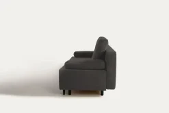 Exline Sofa rozkładana 3-osobowa ciemnoszara ARIEL