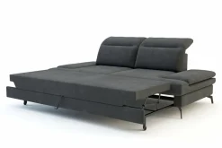 Sofy|Instilo Sofa rozkładana 3-osobowa FIJI grafitowa