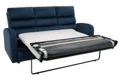 Sofy| Sofa rozkładana 3-osobowa granatowa SWELL