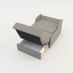 Sofy| Sofa rozkładana 1-osobowa jasnoszara MATI I