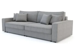 Sofy| Sofa rozkładana 4-osobowa MARKOS jasnoszara