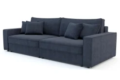 Sofy| Sofa rozkładana 4-osobowa MARKOS ciemnoniebieska