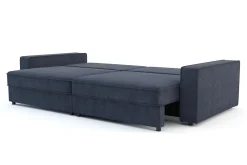 Sofy| Sofa rozkładana 4-osobowa MARKOS ciemnoniebieska