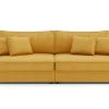Sofa rozkładana 4-osobowa MARKOS musztardowy