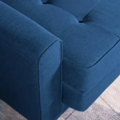 Sofa rozkładana 2-osobowa niebieska WARIANO