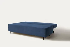 Sofy|Exline Sofa rozkładana 3-osobowa niebieska ARIEL