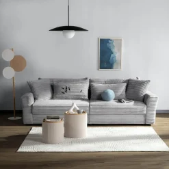 Sofa rozkładana 4-osobowa NOEMI jasnoszary