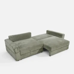 Sofa rozkładana 4-osobowa NOEMI zielony