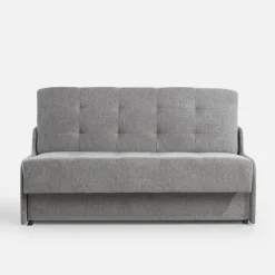 Dzieci Sofa rozkładana 3-osobowa popielata MATI III