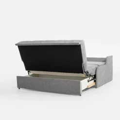 Dzieci Sofa rozkładana 3-osobowa popielata MATI III