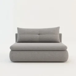 Dzieci Sofa rozkładana 2-osobowa szara ELIAS II