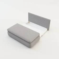 Dzieci Sofa rozkładana 2-osobowa szara ELIAS II