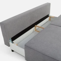 VOTI Sofa rozkładana 3-osobowa szara GRIS