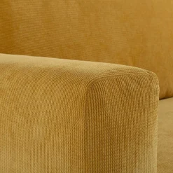 Exline Sofa rozkładana 3-osobowa żółta ARELLA