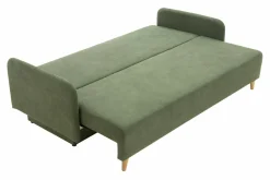 Sofa rozkładana 3-osobowa zielona TAMPA