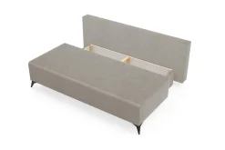 Sofy| Sofa rozkładana popielata CASEY