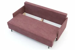 Exline Sofa rozkładana różowa NELLY