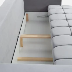 Sofy|inny Sofa rozkładana szara CARO